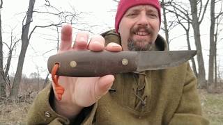 Lagom Bush Knife wth Sagewood Gear sheath Reveiw [upl. by Filler378]