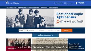 Using ScotlandsPeople  Advanced searching [upl. by Caputo303]