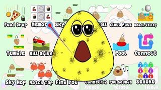 POU  Pou completo Todos los minijuegos de POU la mejor mascota virtual [upl. by Chuah]