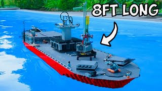 Building a Working BATTLESHIP in LEGO [upl. by Massey]