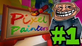 اسوأ رسام في ماين كرافت Minecraft pixel painter [upl. by Hras48]