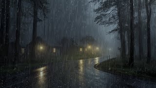 SOOTHING RAIN SOUND at the forest make you sleep well  Goodbye insomnia with Rain Tranquil Rainfall [upl. by Phare]