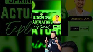 Spring Boot Actuators springboot coding javaframework java [upl. by Nylasoj]