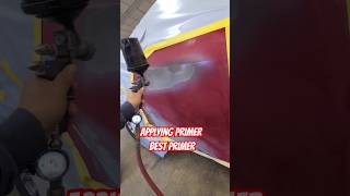 Applying primer Car body Repair Denting and painting auto car automobile painting paint [upl. by Thesda]