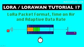 LoRaLoRaWAN tutorial 17 LoRa Packet Format Time on Air and Adaptive Data Rate [upl. by Romine]