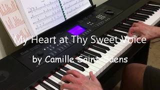 My Heart at Thy Sweet Voice  Piano Interpretation [upl. by Ecissej]