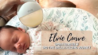 Elvie Curve Review  Baby number 3  Olivia Rand [upl. by Eadrahc442]