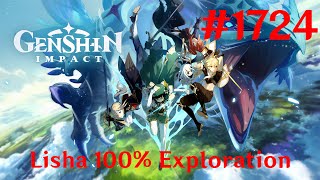 Genshin Impact Walkthrough Part 1724  Lisha 100 Exploration No Commentary [upl. by Saiff]