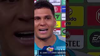 Las palabras de Juanfer Quintero tras la clasificación de Racing a la final de la Sudamericana 🏆 [upl. by Aniteb]