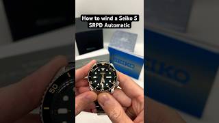 How to wind a Seiko 5 SRPD Automatic Watch with the 4R36 Movement [upl. by Chester]