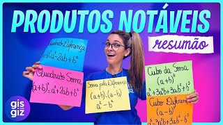 PRODUTOS NOTÁVEIS  Resumão [upl. by Coats]