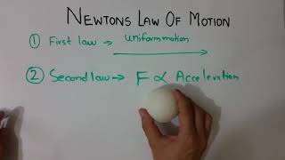 HIndi Newtons law explained simply [upl. by Eirffej26]