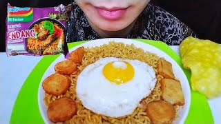 ASMR MUKBANG INDOMIE RENDANG [upl. by Waldos]