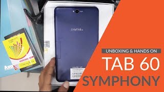 Symphony SymTab 60 Unboxing amp Hands On [upl. by Sanger]