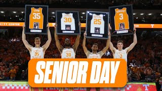 Tennessee Basketball’s Senior Day Ceremony I Tennessee vs Kentucky I Volquest I GBO [upl. by Eniamsaj]