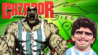 EL CAZADOR DE AVENTURAS COMIC ARGENTINO JORGE LUCAS Ft MARADONA [upl. by Anileme]