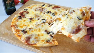 No Knead No Yeast Pizza Ready In 15 Minutes [upl. by Barn533]