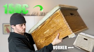 Ich habe € mit VINTAGE MÖBEL restaurieren VERDIENT 🤑💰 Holz Abbeitzen [upl. by Nirrak]