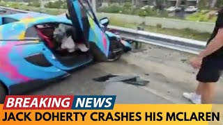 BREAKING NEWS JACK DOHERTY CAR CRASH WHILE LIVESTREAMING ALL FOOTAGE SHOWN [upl. by Nnaul817]