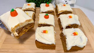 Easiest FALL DESSERT RECIPE 3 Ingredient Pumpkin Spice Cake [upl. by Ntsuj]