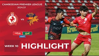 Highlight Phnom Penh Crown FC 31 Angkor Tiger FC  CPLWEEK10 [upl. by Sidnak]