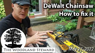 16” DeWalt BatteryOperated Chainsaw DCCS670 – An Honest Review amp Guidance On Repairing It [upl. by Bekelja]