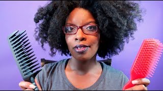 Felicia Leatherwood Brush Vs Ouidad Double Detangler  4 Type Hair [upl. by Celinda393]