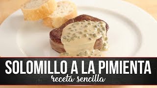 SOLOMILLO a la PIMIENTA  receta sencilla [upl. by Rusticus]