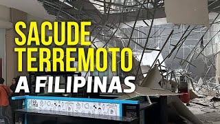 Fuerte terremoto de 67 sacude el sur de Filipinas [upl. by Eceinart]