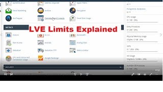 Cpanel Resource Limits amp LVE Limits Explained [upl. by Astri]