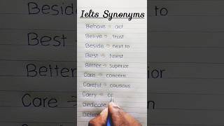 IELTS Synonyms english makeducation englishlanguage learnenglish [upl. by Arihsat]