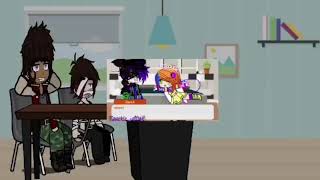 Mike and William react to sparkle Afton Short Afton ball z episodeANGSTY11 [upl. by Valdas]