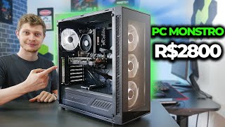 PC GAMER MONSTRO POR R2800 PEÇAS ÓTIMAS E BONS PREÇOS MONTAGEM E TESTES 2023 PC 03 [upl. by Oakes]