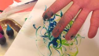 Shaving cream prints  STEP by STEP [upl. by Persas]