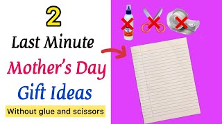 2 DIY Mother’s Day gift Idea without glue and scissors Mothers day crafts how to make mother’s day [upl. by Aicetel]