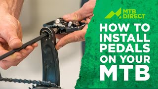 How to install pedals on your MTB [upl. by Cindi]