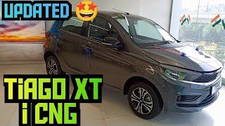 All New Tata Tiago XT i CNG ❤ Dual Cylinder Setup 🤩 Ab boot space mai koi kami nahi ₹ 8 lakh only✨ [upl. by Sherurd]