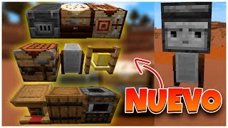 NUEVOS BLOQUES ALTO HORNO AFILADOR CAMPANA MINECRAFT [upl. by Yllak143]