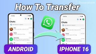 2024 How to Transfer Whatsapp Messages from Android to iPhone 163Ways [upl. by Ihel]