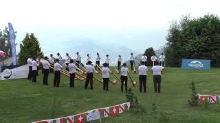 Cor des Alpes  Festival Nendaz 2021  Académie suisse de cors des Alpes [upl. by Nosreip]