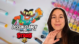 TUTO DESSIN  Brawl Stars  Comment dessiner Clancy le nouveau brawler [upl. by Rowe]