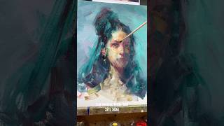 Portrait Painting Workshop Demo [upl. by Obmar]