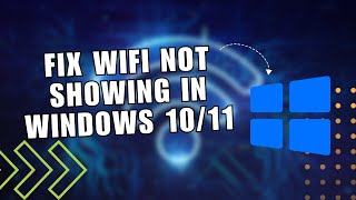 ❤ SIMPLE How To Fix Wifi Not Showing In Windows 1011 After Update [upl. by Akemahs]