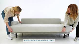 Swyft Sofa in a Box Model 04 Sofa Bed Assembly [upl. by Nolra]