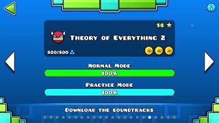 GEOMETRY DASH ALL ROBTOP DEMONS COMPLETE ALL COINS  Clubstep TOE II Deadlocked [upl. by Noellyn]