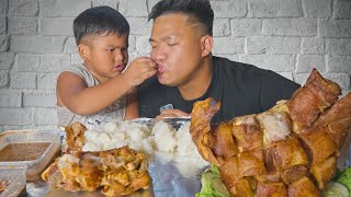 MUKBANG CRISPY ULO AT CRISPY PATA WITH WILLIAM [upl. by Ailes]