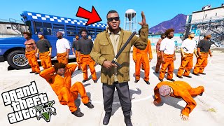 Franklin Become Prison Guard of The Biggest Penitentiary in GTA 5  SHINCHAN and CHOP [upl. by Gard914]