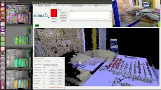 RobLog Industrial Demonstrator featuring GUI of the Autonomous Unloading Programming [upl. by Kerin]