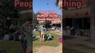 Paraglider Almost Hits People at Oludeniz  Türkiye [upl. by Vince]