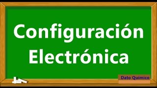 Configuración electrónica [upl. by Leland837]